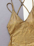 Backless Ring Detail One-Piece Swimsuit
