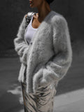 Soft Long Sleeve Lazy Knit Sweater Coat
