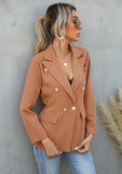 Langer Casual-Büroblazer für Damen