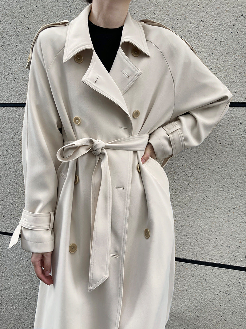 British Loose Draping Trench Coat