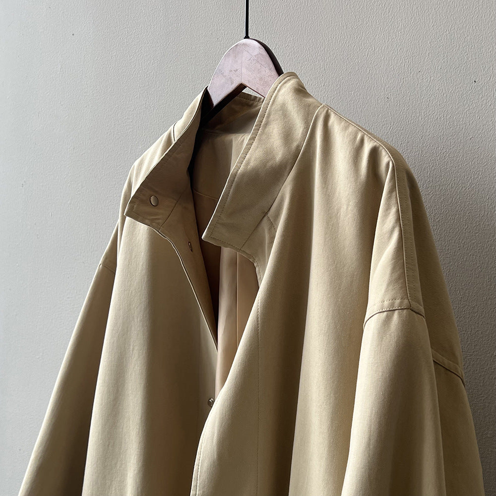 Manteau mi-long à col montant Tooling