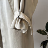 Manteau long de printemps Khaki Breeze