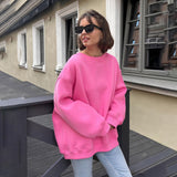Cozy Street Style Polar Fleece Pullover Sweatshirt