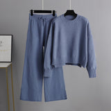 Casual Knit Sweater and Pants Two-Piece