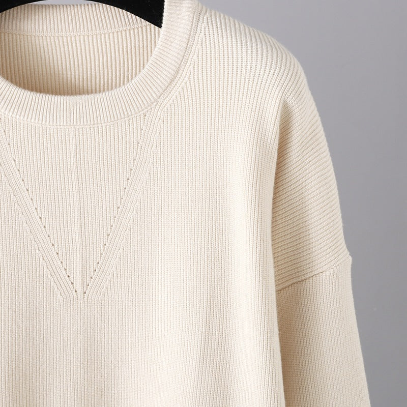 Knitted Two-Piece Sweater Outfit for Women