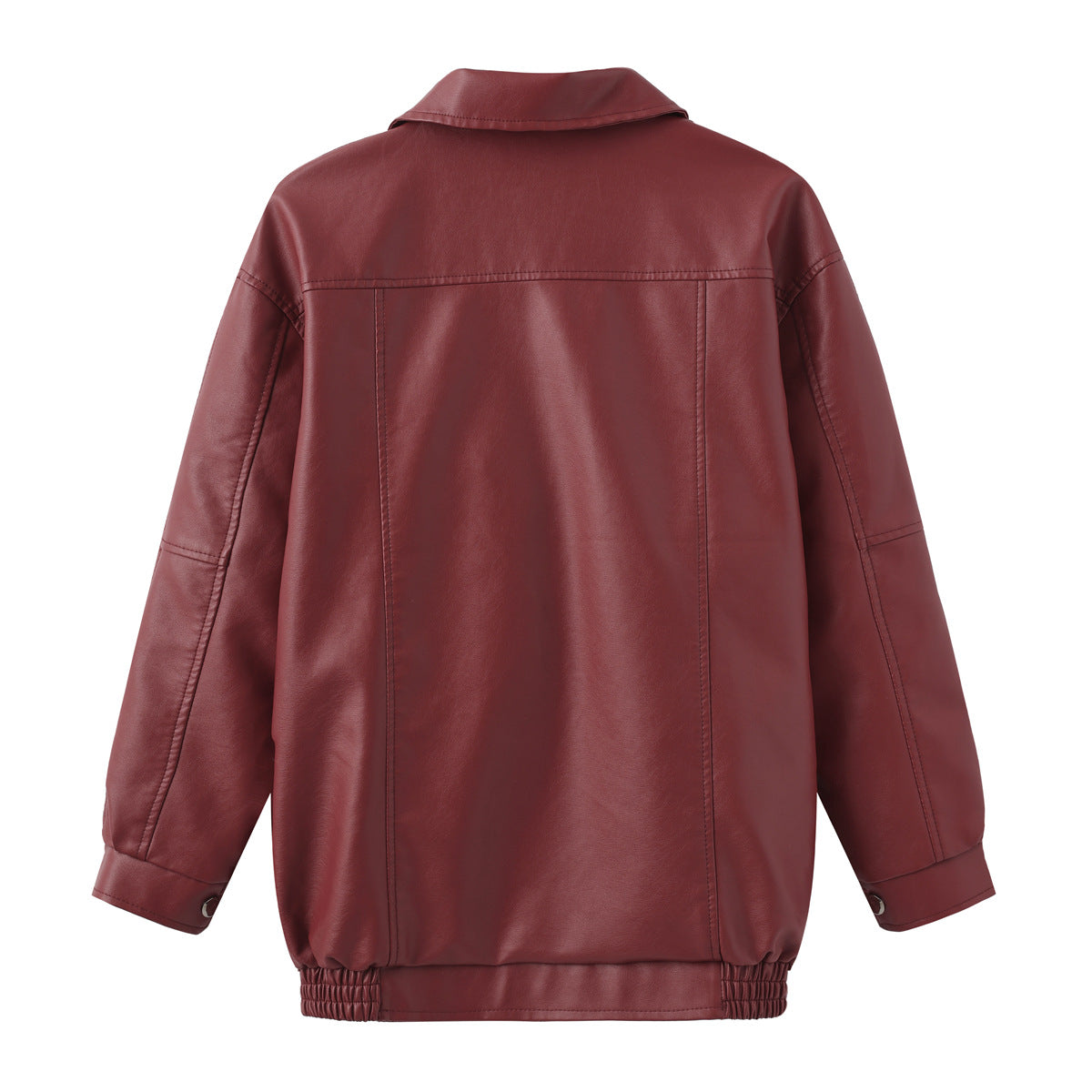 Oversize-Lederjacke für Damen