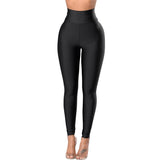 Tight Fit Animal Print Leather Pants for Women