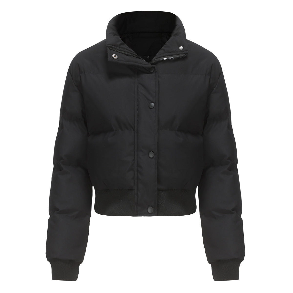 Manteau court à col haut