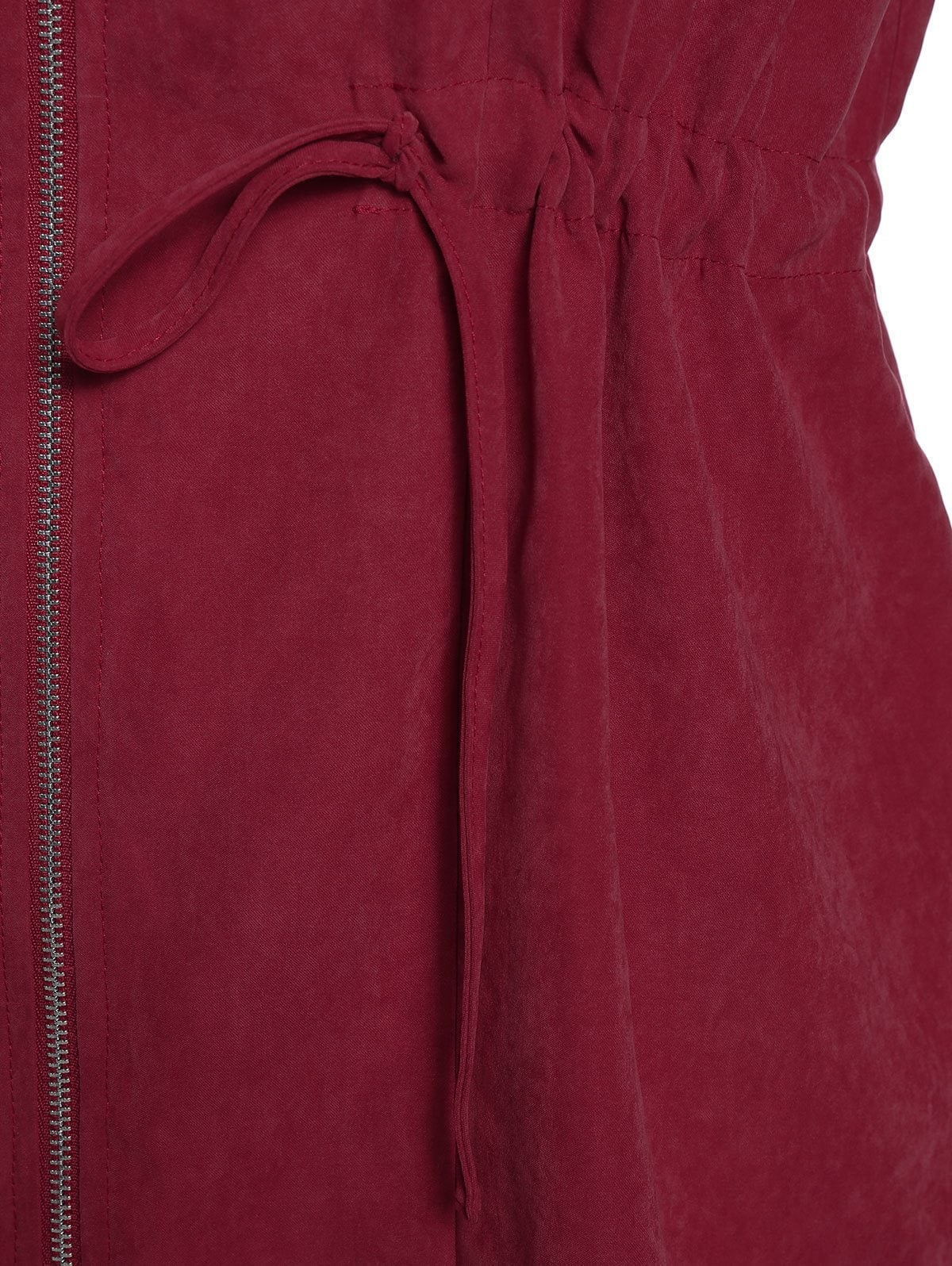 Mid-Length Hooded Cotton Padded Coat