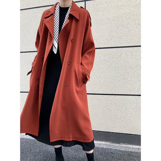 British Loose Draping Trench Coat