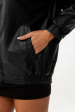 Oversize-Lederjacke für Damen