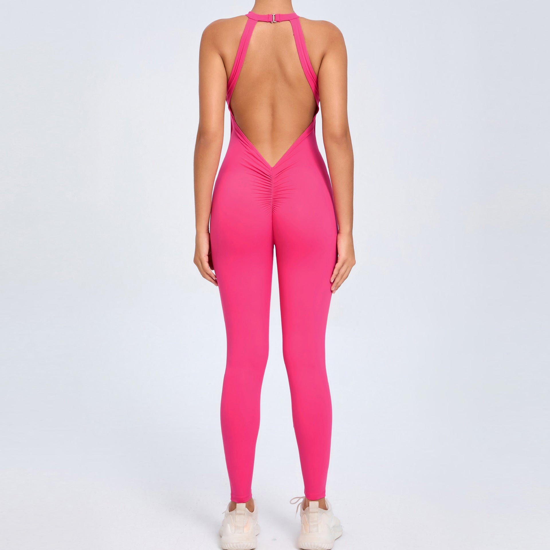 Back Buckle Fitness Bodysuit for Women