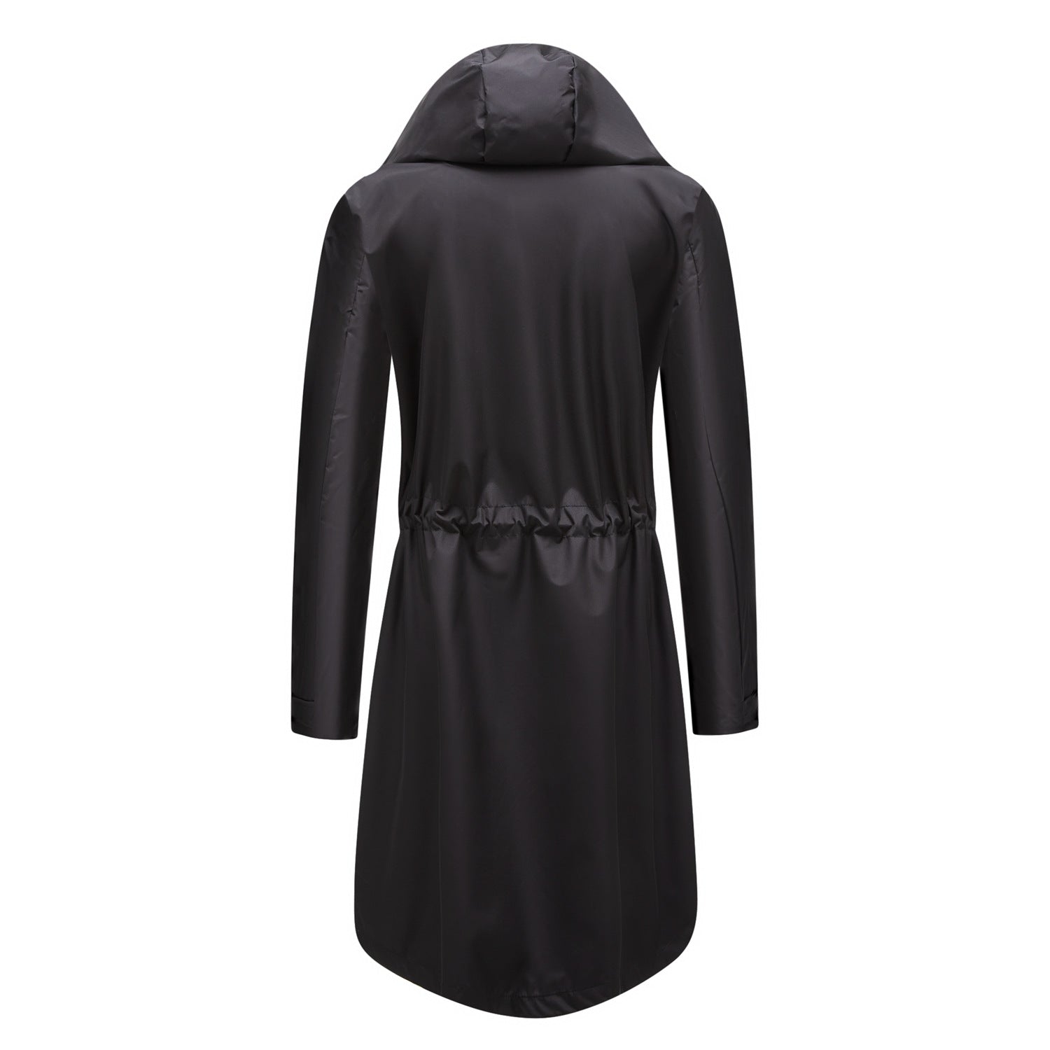 Trench-coat long à capuche imperméable