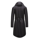 Trench-coat long à capuche imperméable