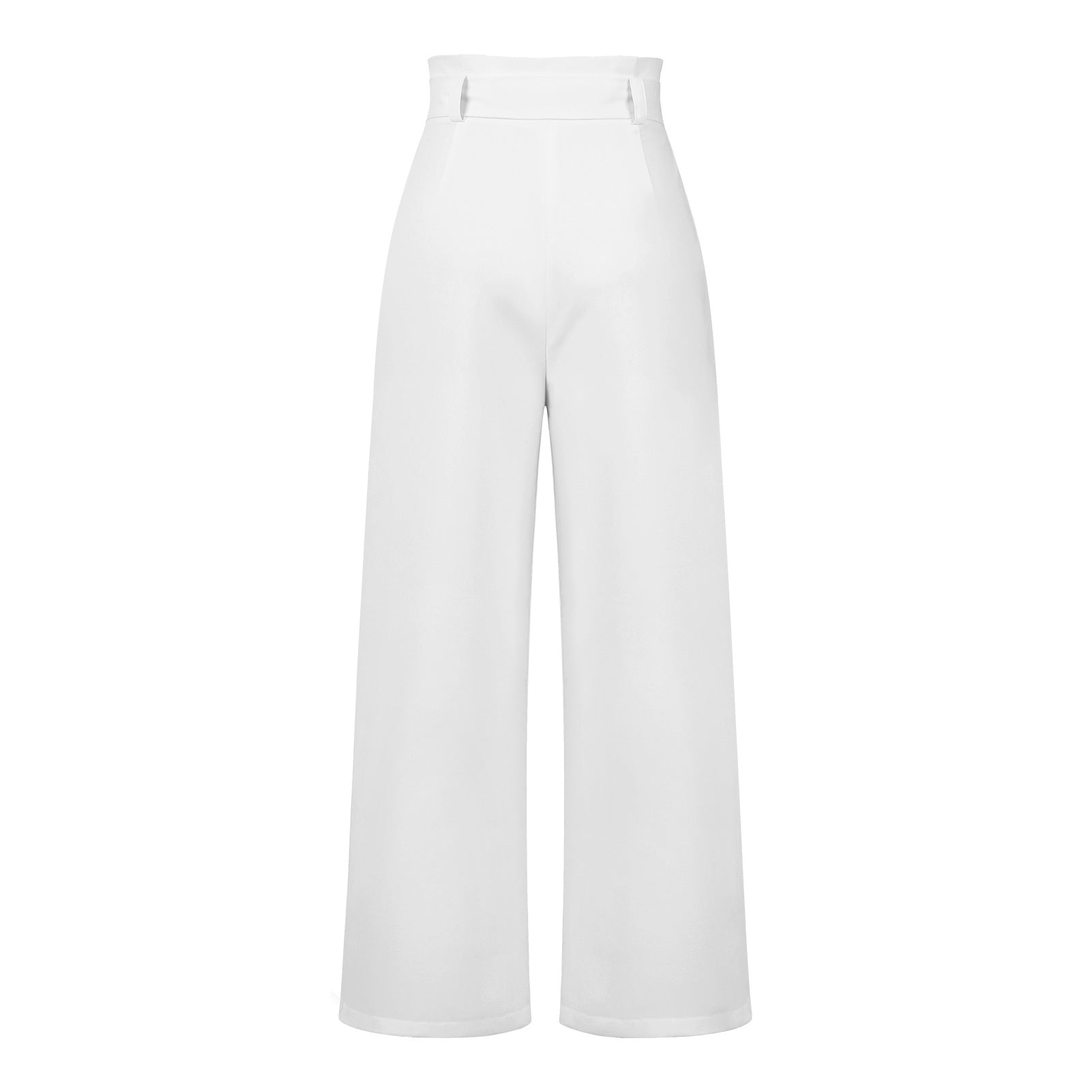 Wide Leg Belted Work Pants for Women