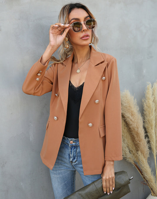 Langer Casual-Büroblazer für Damen