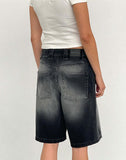 Lockere Retro-Jeanshose mit verkürzter Länge