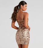 Summer Sequined Suspender Mini Dress – Sexy & Slim Fit