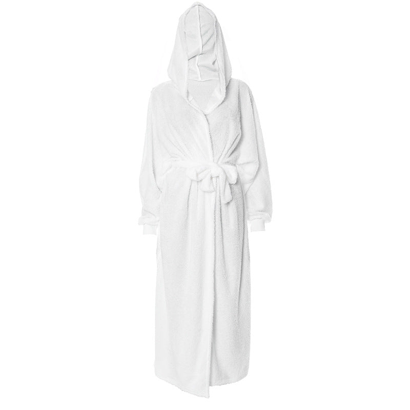 Bejirog Langer Winter-Windbreaker mit Kapuze