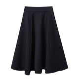 Artistic French High Waist Umbrella Skirt
