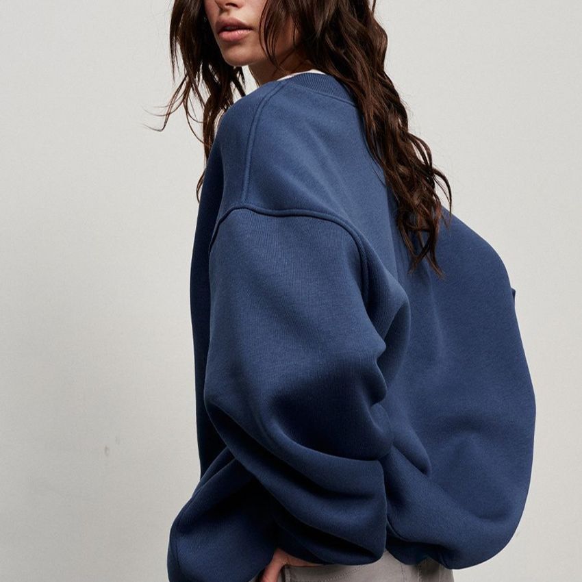 Cozy Street Style Polar Fleece Pullover Sweatshirt