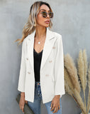 Langer Casual-Büroblazer für Damen