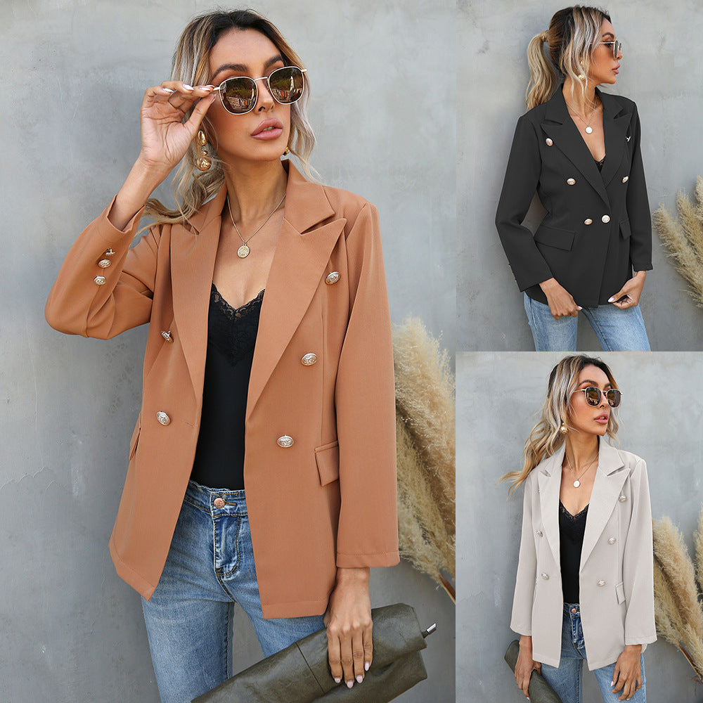 Langer Casual-Büroblazer für Damen