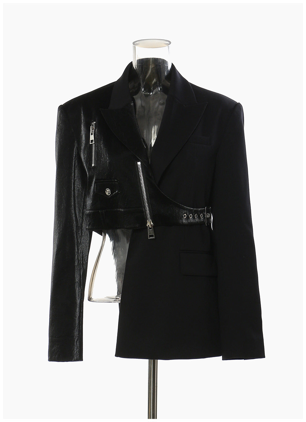 Asymmetrischer Blazer mit Gürtel für Damen