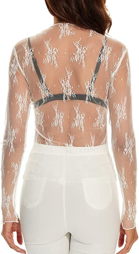 Long Sleeve Slim Lace Pullover Sun-Proof Base Layer