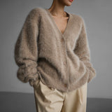 Soft Long Sleeve Lazy Knit Sweater Coat