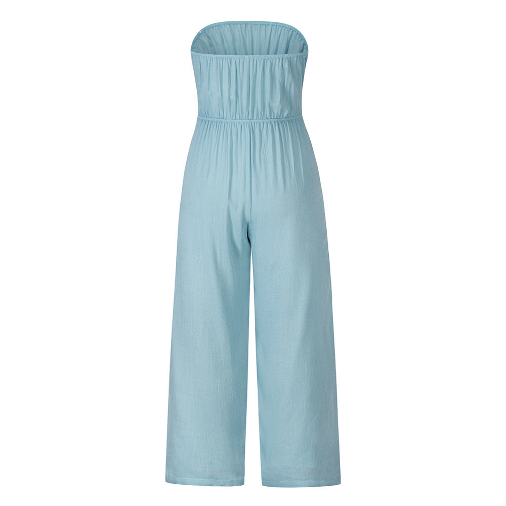 Ensemble combinaison slim dos nu sexy et décontracté