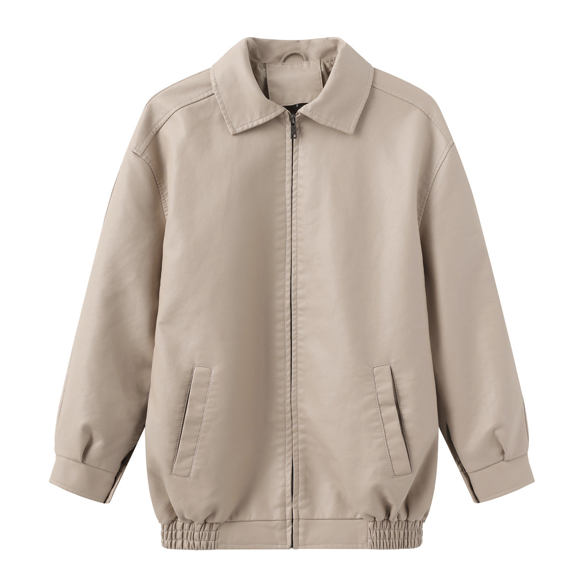 Oversize-Lederjacke für Damen