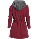 Mid-Length Hooded Cotton Padded Coat
