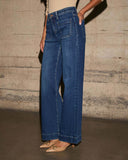 High Waist Wide Leg Retro Jeans