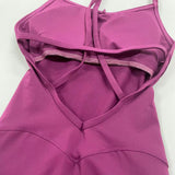 Back Cutout Skinny Yoga Training Jumpsuit
