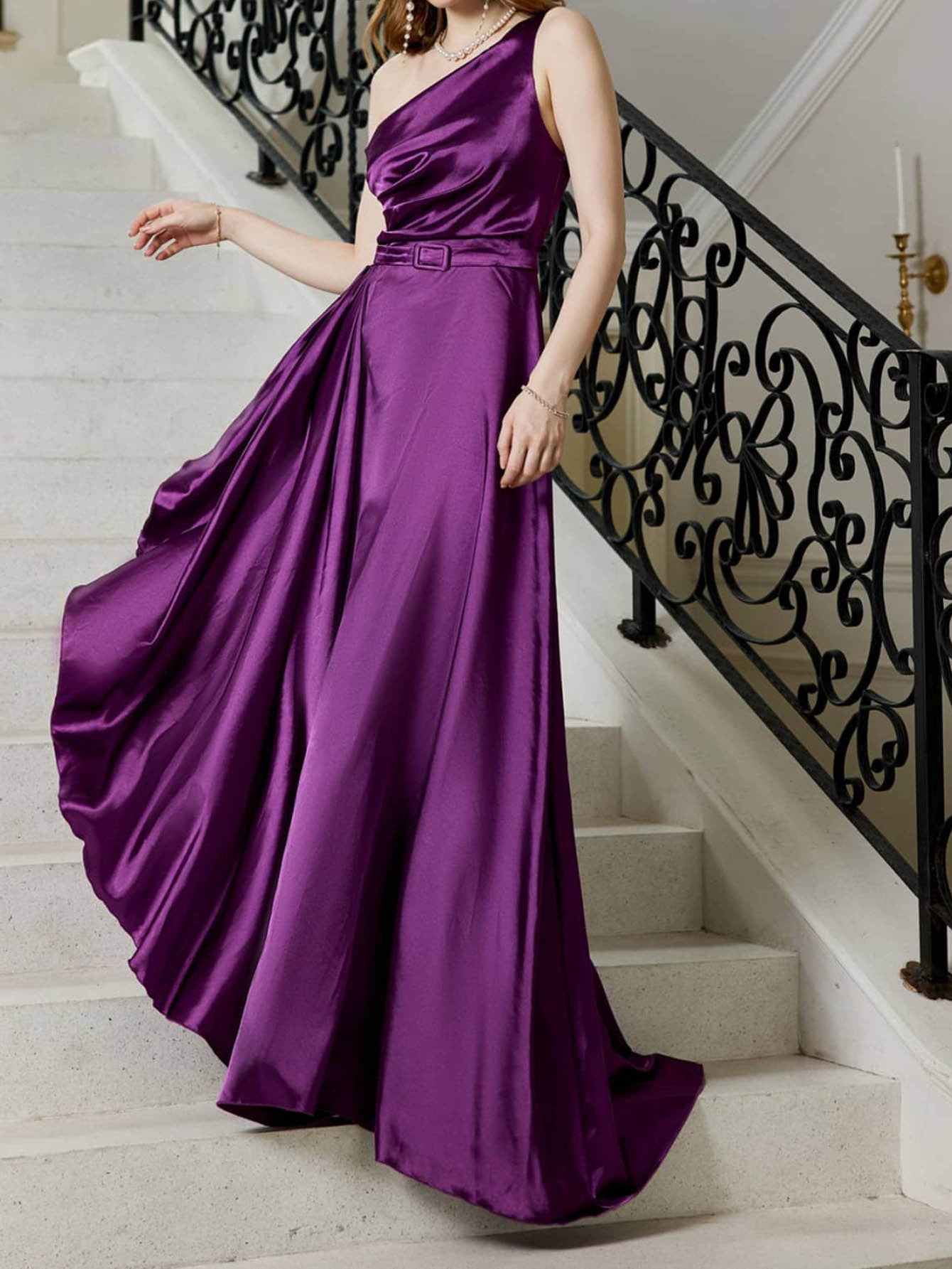 Sling Wedding Bridesmaid Cocktail Party Evening Maxi Dress