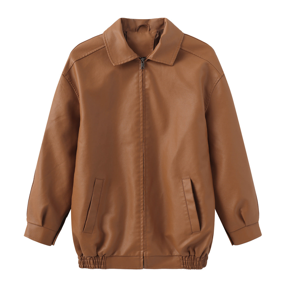 Oversize-Lederjacke für Damen