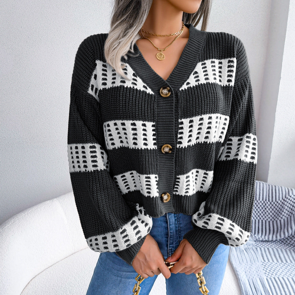 Cardigan à manches lanternes design