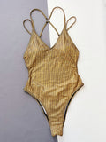 Backless Ring Detail One-Piece Swimsuit