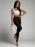 High Waist Vertical Striped Leggings