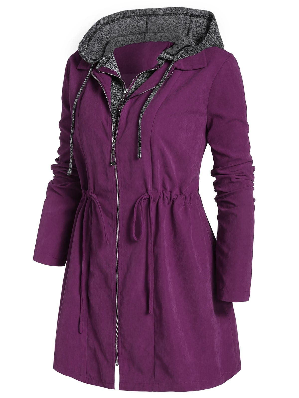 Mid-Length Hooded Cotton Padded Coat