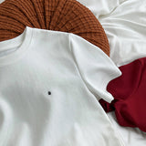 Letter Graphic Embroidered Short Sleeve T-Shirt for Women