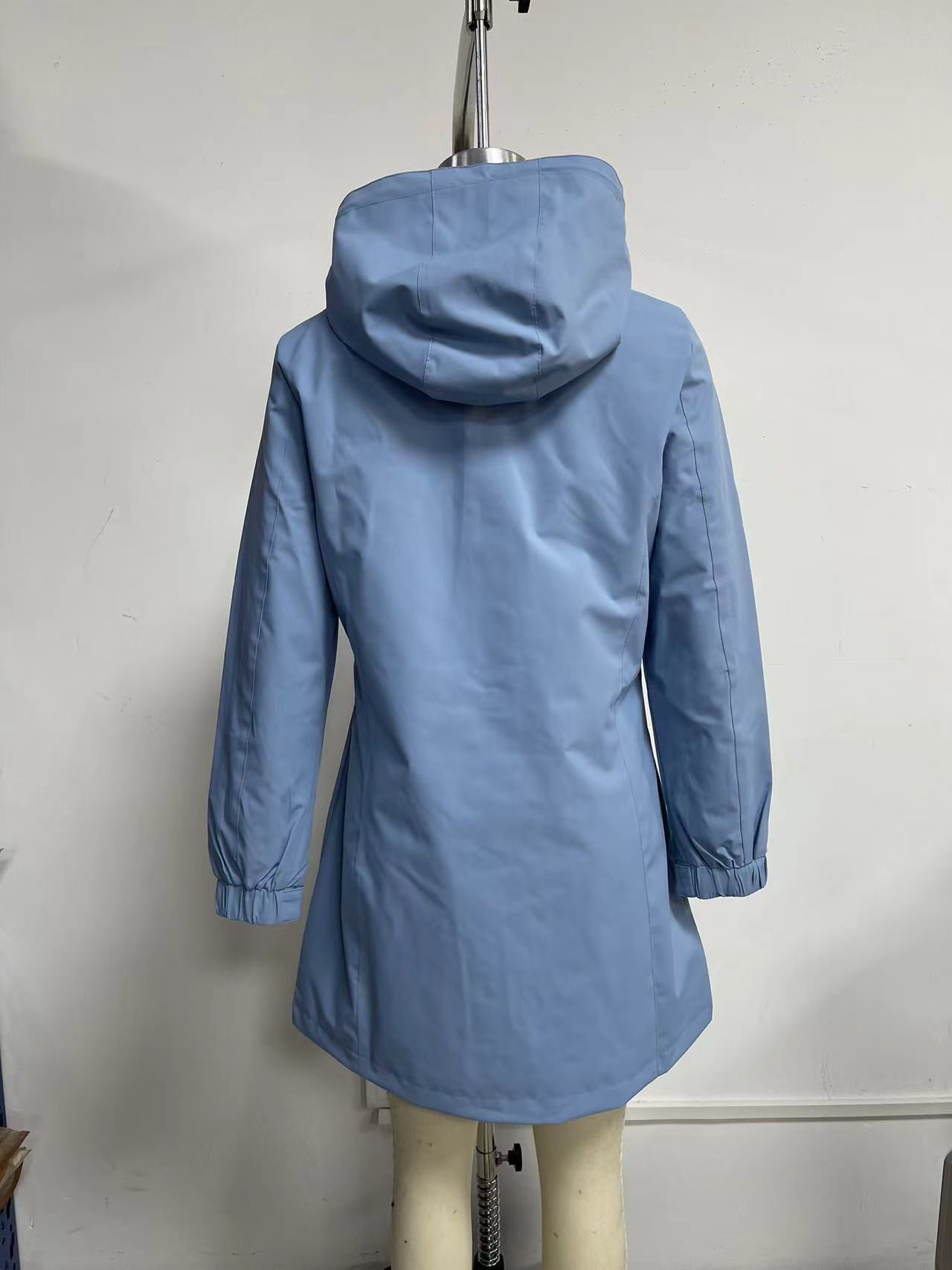 Wasserdichte Windjacke mit Kapuze für Damen
