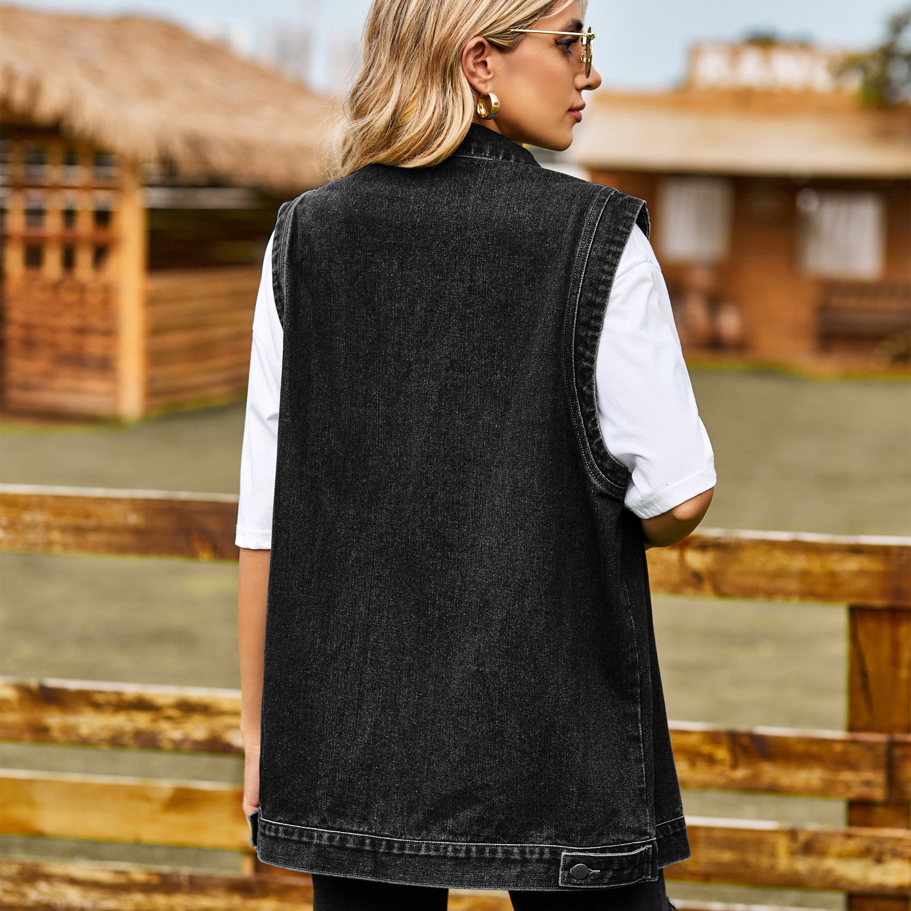 Casual Denim Waistcoat
