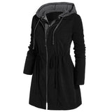 Mid-Length Hooded Cotton Padded Coat