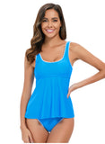 Solid Color Sexy Skirt Conservative Triangle Swimsuit