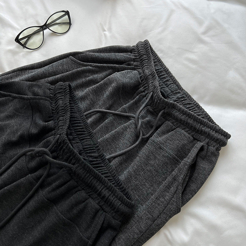 Hooded Sweater Wide Leg Pants Set