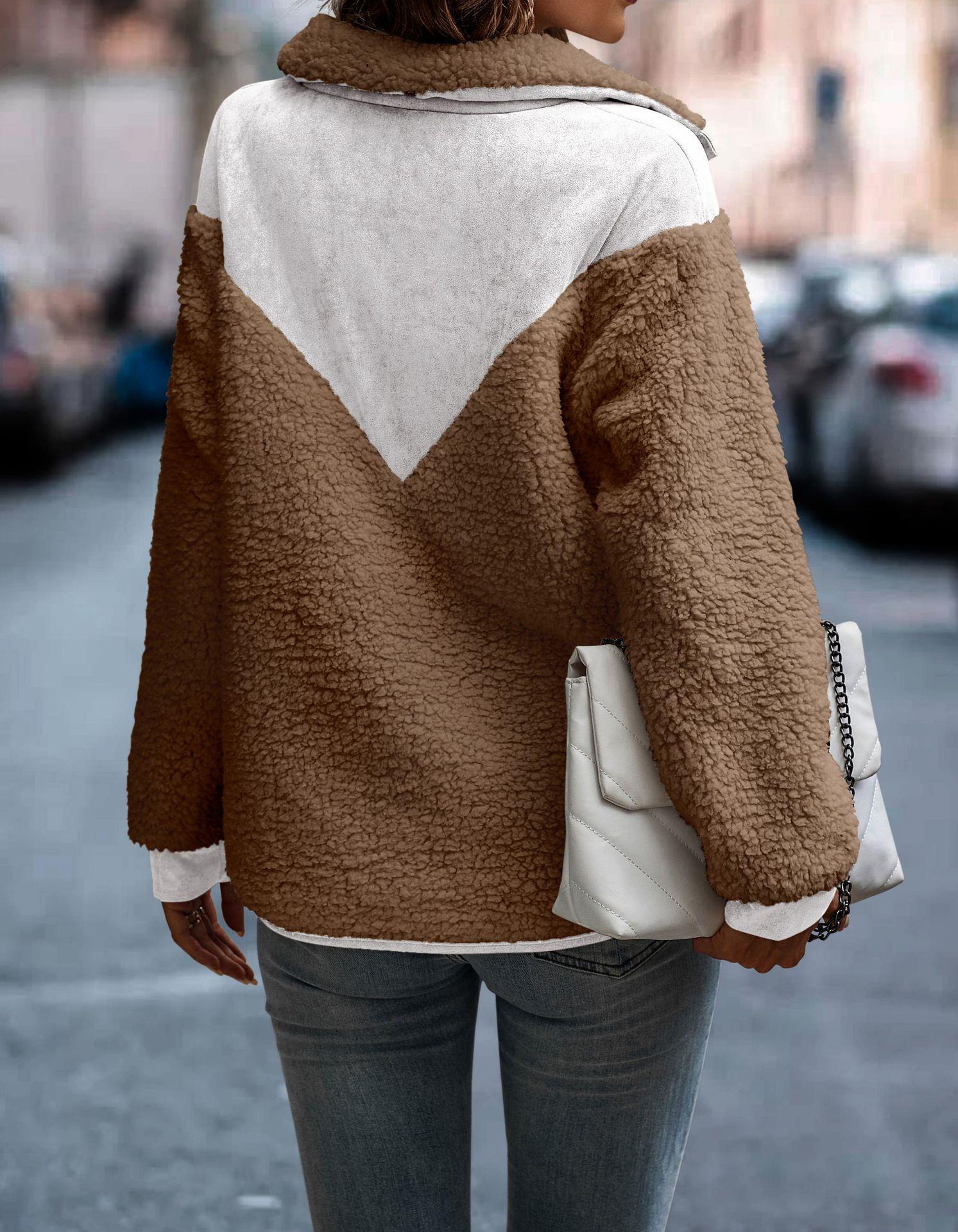 Wintermantel zum Knöpfen mit Patchworktaschen