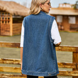 Casual Denim Waistcoat