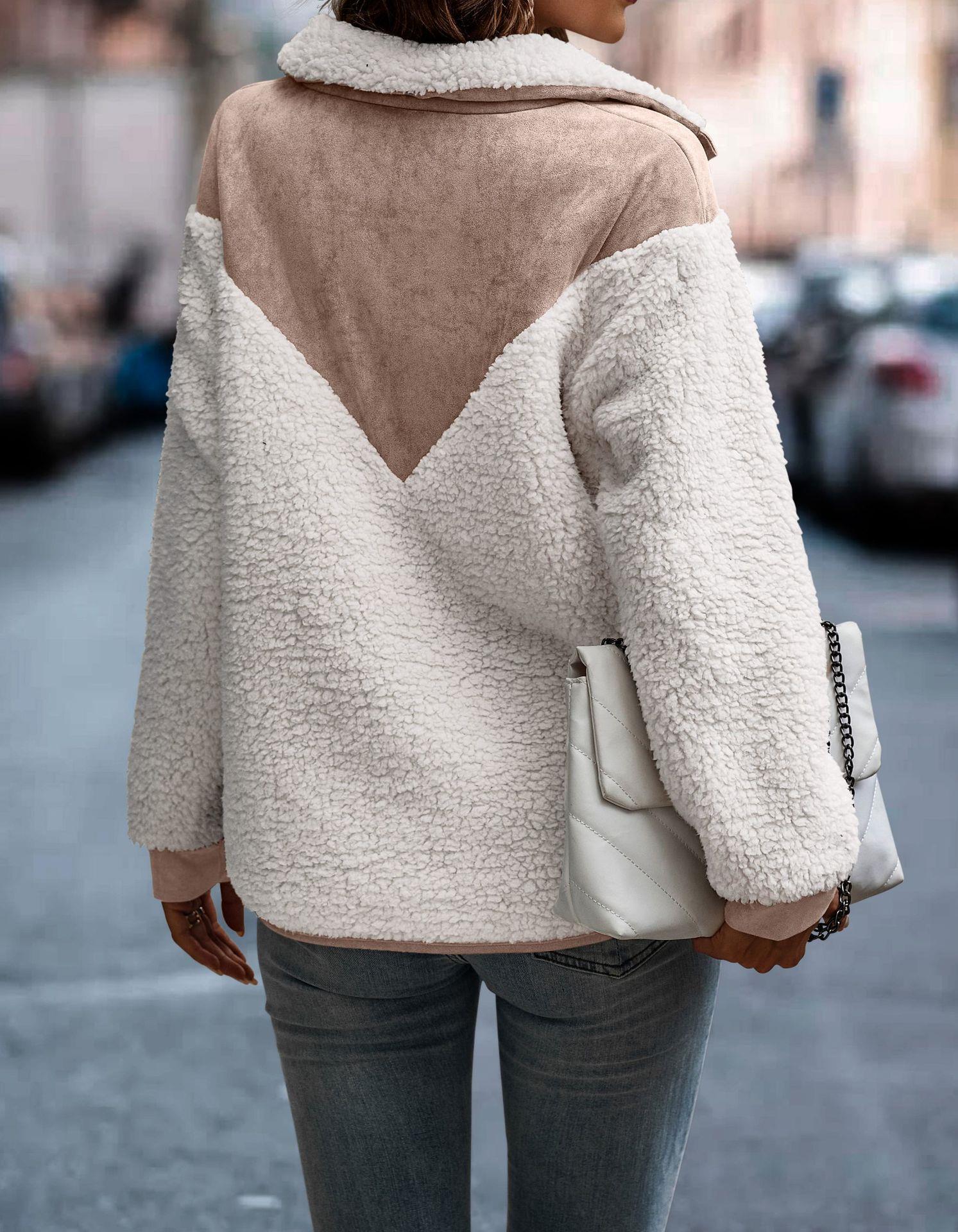 Wintermantel zum Knöpfen mit Patchworktaschen